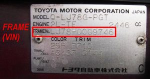 Размеры таблички номера японского автомобиля