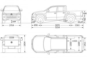 Размеры VW Amarok
